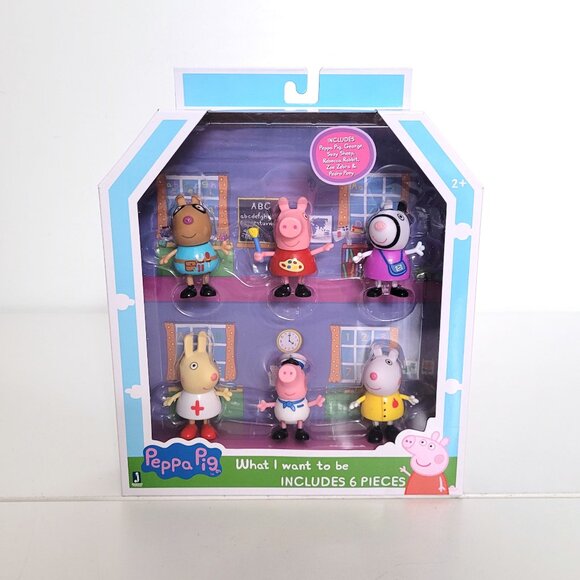 Peppa Pig What I Want to Be Figure Set - BNIB - Picture 1 of 2